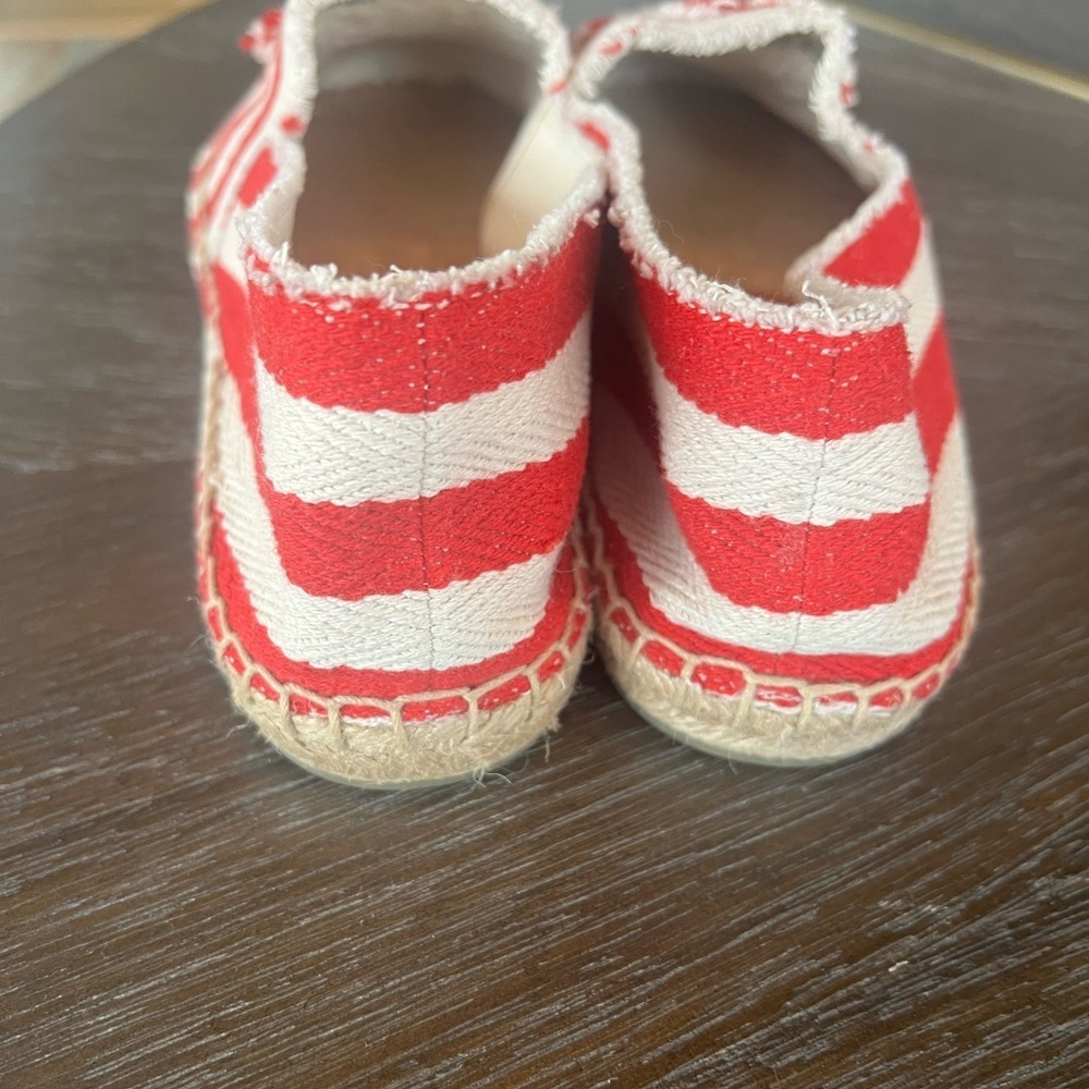 Tory Burch Fray Stripe Espadrille Flats. Size 10 - Picture 3 of 7